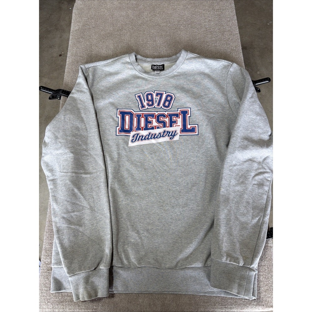 Vintage Diesel Industry 1978 Gray Men's Size XXL Pullover Sweater